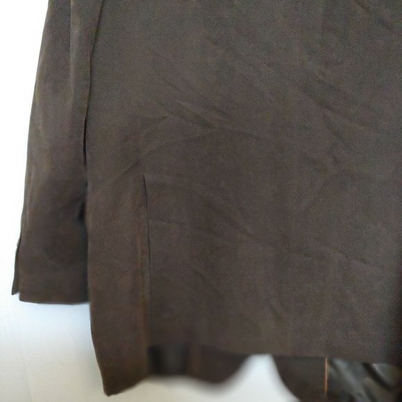 Andrew Fezza Mens Brown Blazer Sport Jacket Baxter Suede 46L - Picture 12 of 14